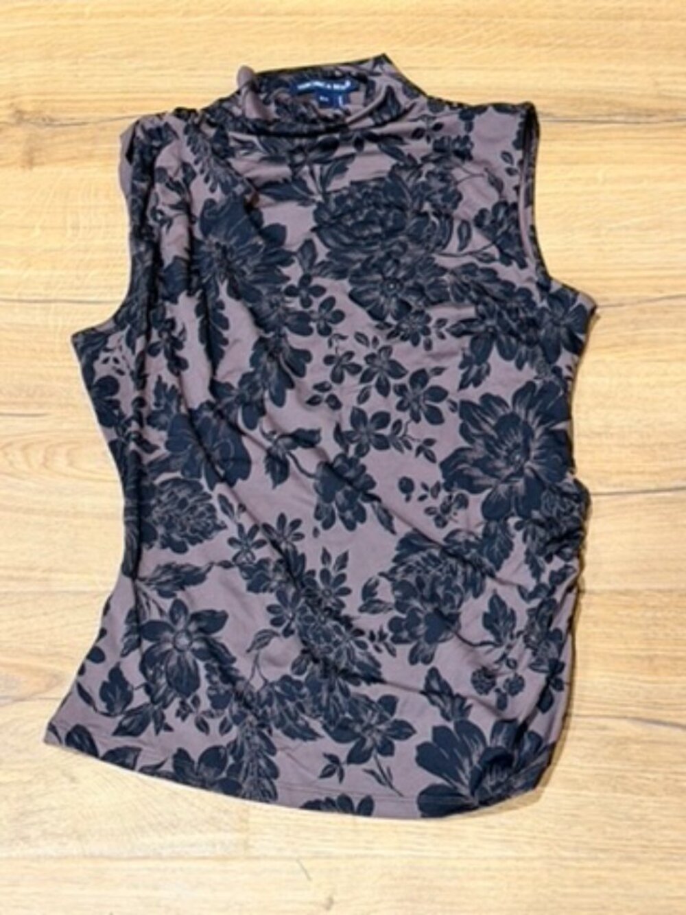 Veronica Beard Floral Sleeveless Shirt Blouse Women's Size M